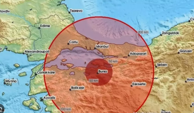 SON DAKİKA :  BURSA’DA DEPREM OLDU..