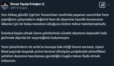 Cumhurbaşkanı Erdoğan’dan Deprem Uyarısı: “Depreme Dayanıklı Hale Getirmek Dışında Seçeneğimiz Yok”