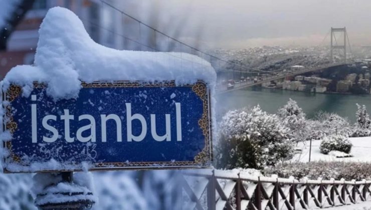 İstanbul’da kar yağışı başladı!