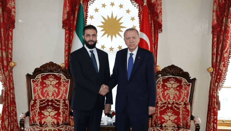 Cumhurbaşkanı Erdoğan, Suriye Cumhurbaşkanı Ahmed Şarayla ile İstanbul’da Buluştu
