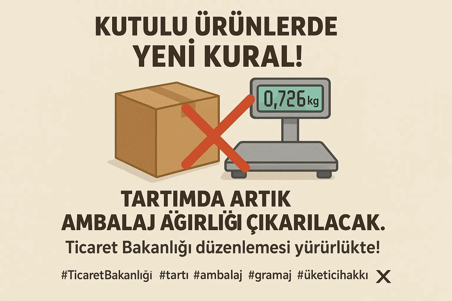 Kutulu ve Ambalajlı Ürünlerde Yeni Dönem: Sadece Ürüne Ödeme Yapılacak