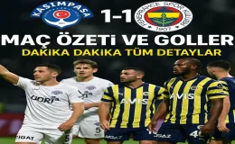 Kasımpaşa-Fenerbahçe 1-1 bitti! Maç özeti ve golleri: Dakika dakika tüm detaylar