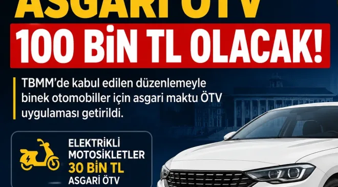 Binek Otomobillerde Asgari ÖTV Dönemi: En Az 100 Bin TL Vergi Uygulanacak